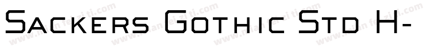 Sackers Gothic Std H字体转换